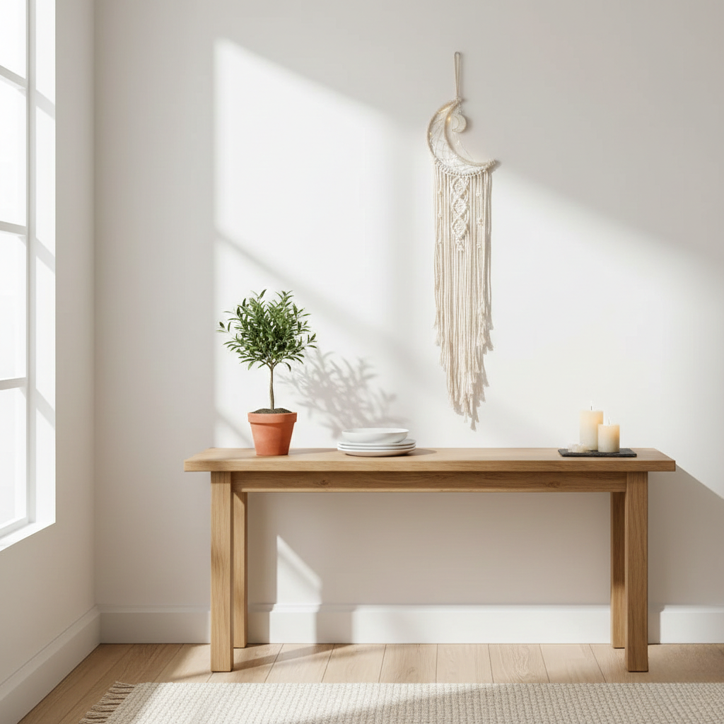 Ramadan Hilal Macramé Wall Décor