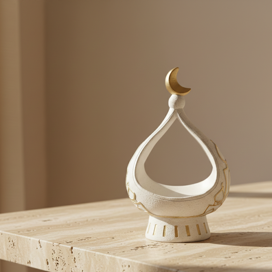 New Middle Eastern Cultural Elements Storage Storage Ornaments Castle Shaped Easy To Clean Durable Resin Tabletop Decorations (Copy)