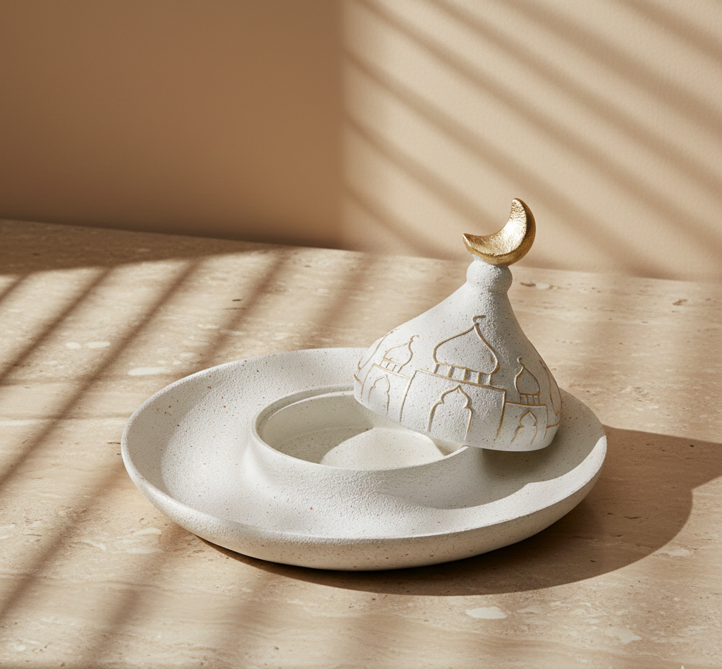 1pc Middle Eastern Style Resin Statue Decor, Indoor Ornament for Living Room, Multi-Room Compatible Jewelry box