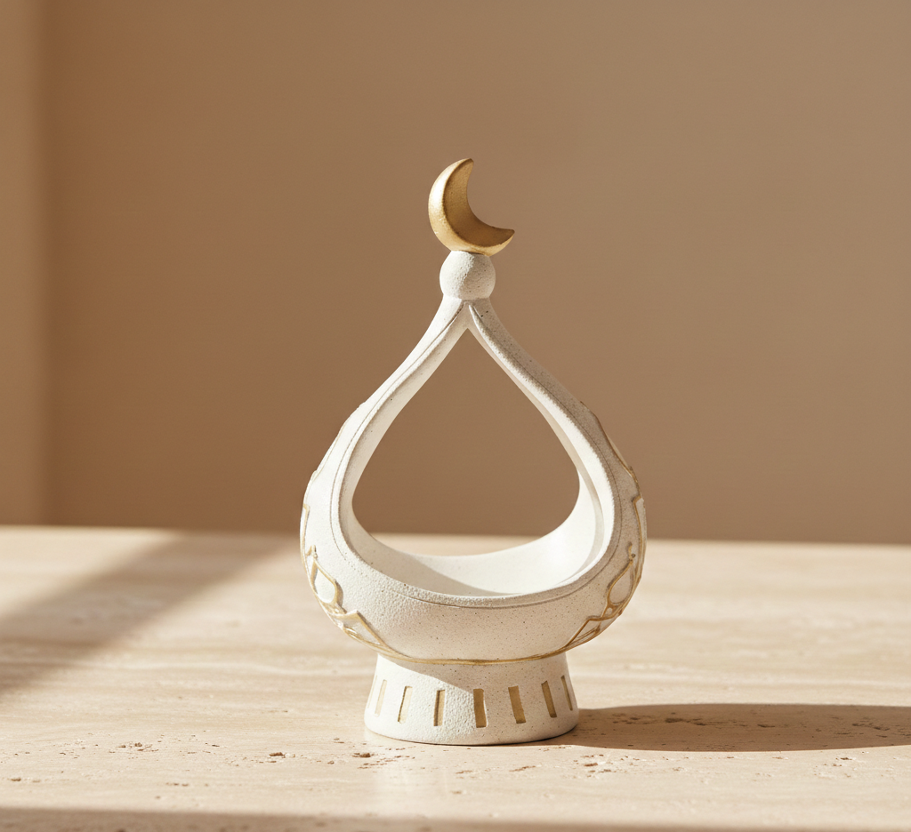 New Middle Eastern Cultural Elements Storage Storage Ornaments Castle Shaped Easy To Clean Durable Resin Tabletop Decorations (Copy)