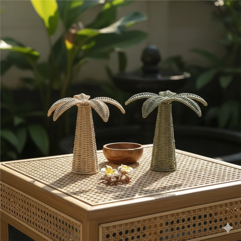 2026 Creative New Handmade Weaving Tree Home Decoration Ornaments Grass Weaving Tree-Shaped Landscape Photography Props LI757