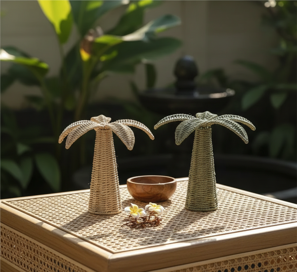 2026 Creative New Handmade Weaving Tree Home Decoration Ornaments Grass Weaving Tree-Shaped Landscape Photography Props LI757