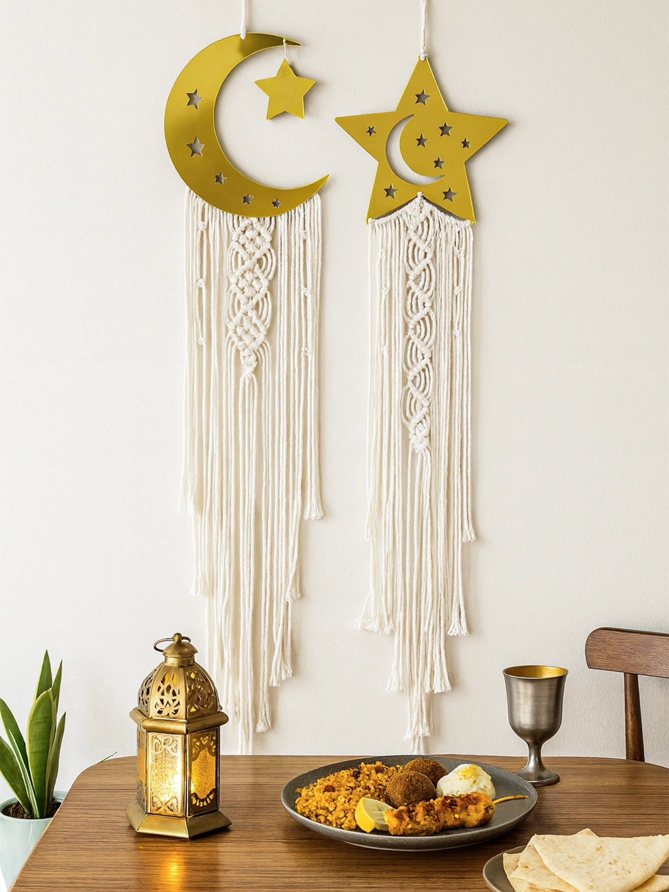 Brass Macrame Set