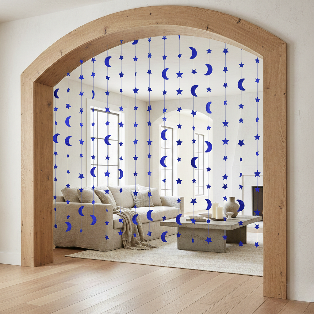 Ramadan Moon Star Hanging Curtain