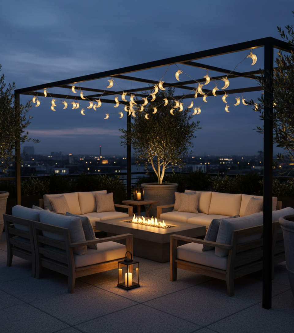 3 M Ramadan Mini Moon Rechargeable String Lights