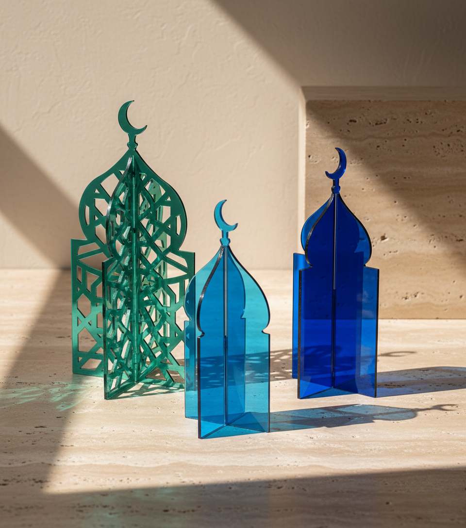 Elegant Acrylic Minaret Set