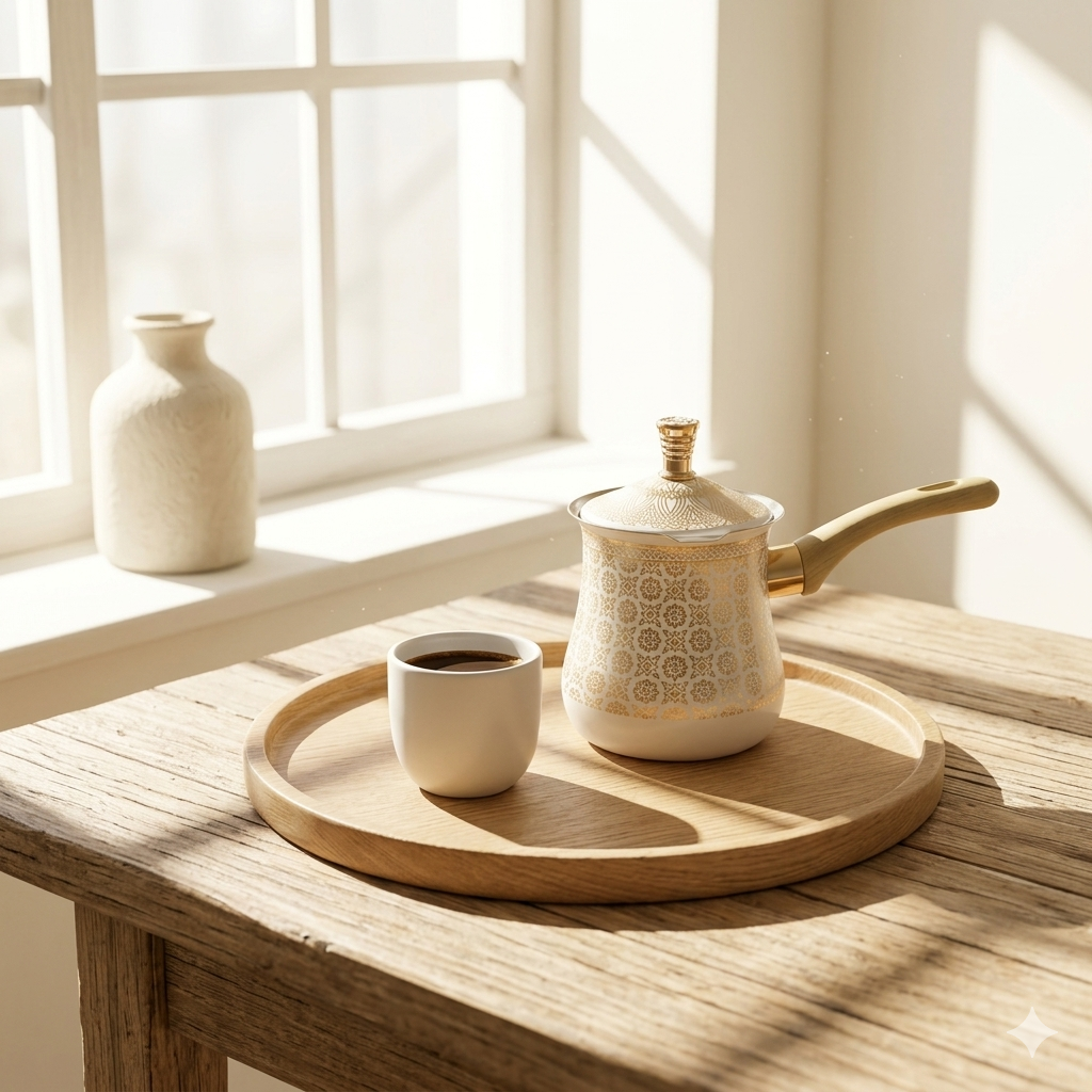 Stainless Steel Turkish Coffee Pot –Large 