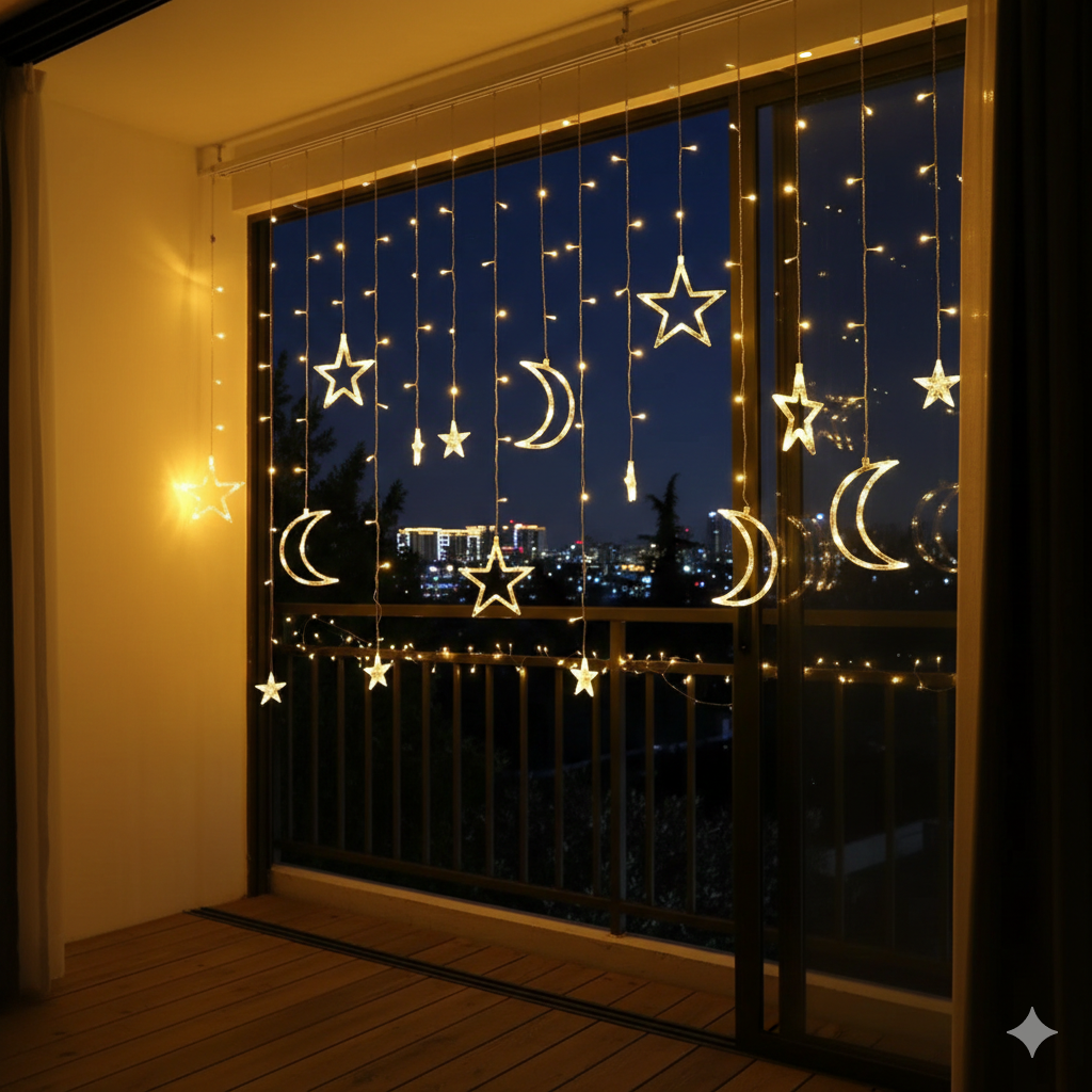 3.5 M Battery Operated  Ramadan LED String Lights
