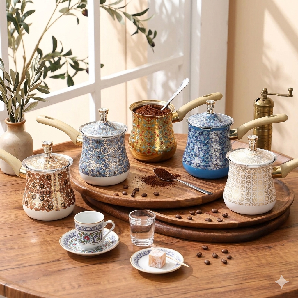 Stainless Steel Turkish Coffee Pot –Large 