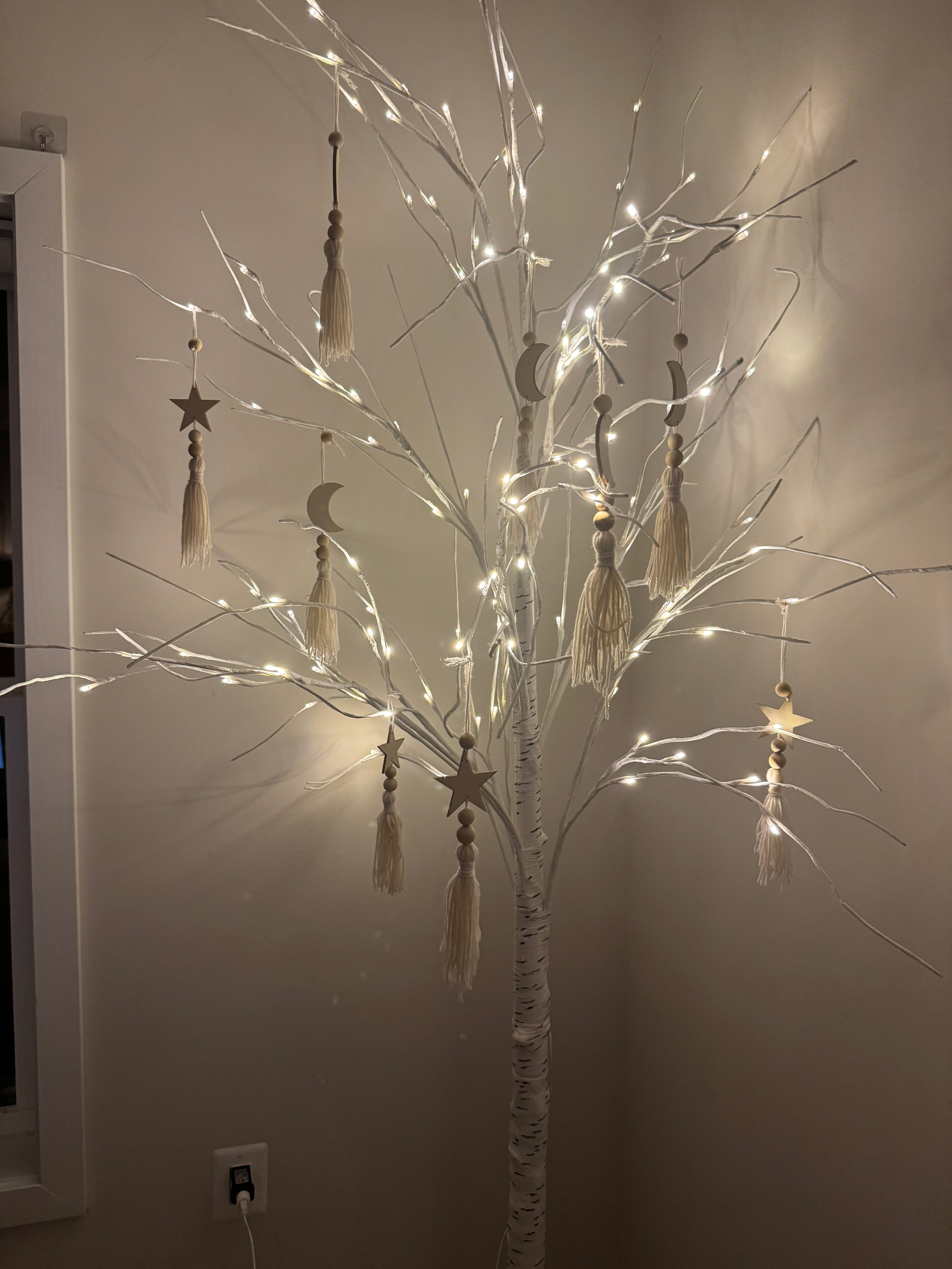 Ramadan White Birch Tree with LED Fairy Lights 
