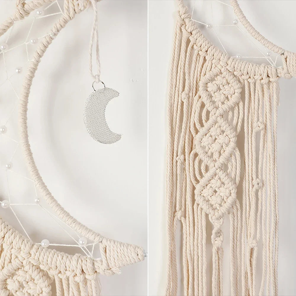 Ramadan Hilal Macramé Wall Décor