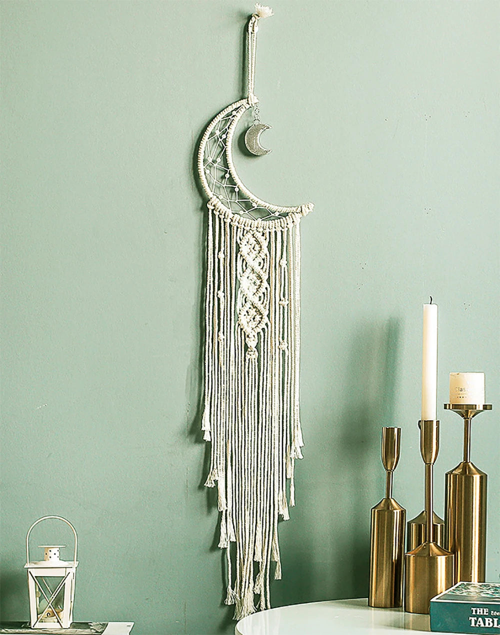 Ramadan Hilal Macramé Wall Décor