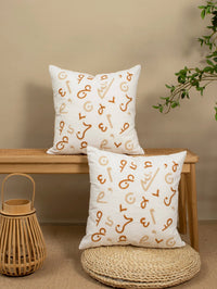1pc Sand Sea Secret Coffee Pattern Black Blue Pillowcase for Living Room Bedroom Car Suitable for All Seasons 