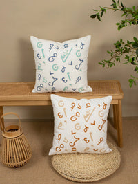 1pc Sand Sea Secret Coffee Pattern Black Blue Pillowcase for Living Room Bedroom Car Suitable for All Seasons 