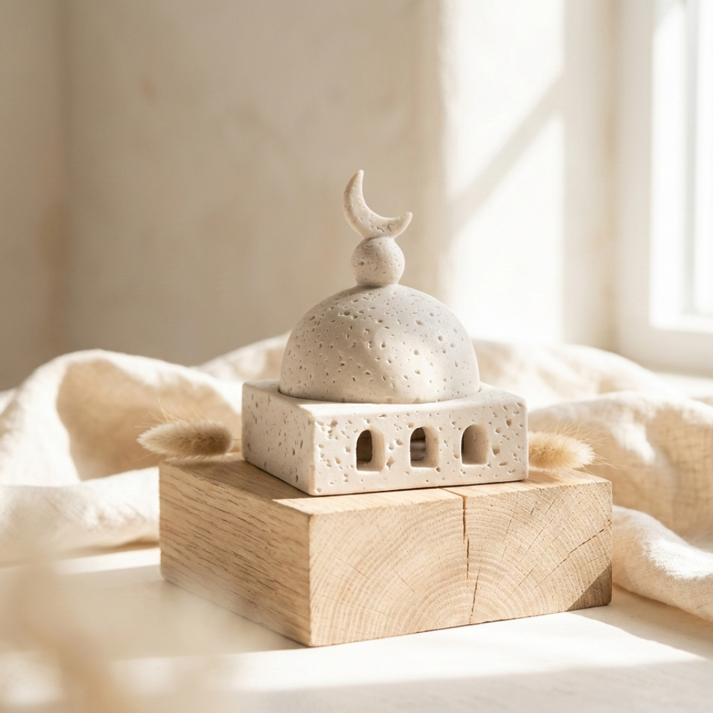 Castle Shape Middle East Aromatherapy Furnace Architectural Style Decorative Ramadan Aromatherapy Cup Resin Eid Desk Ornament 